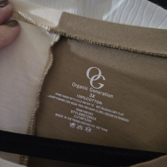 nwt 3x two tone knit top - Picture 2 of 4